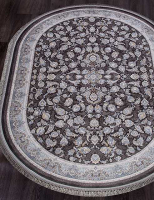 Иранский ковер FARSI 1200 G256-DARK-GRAY-OVAL