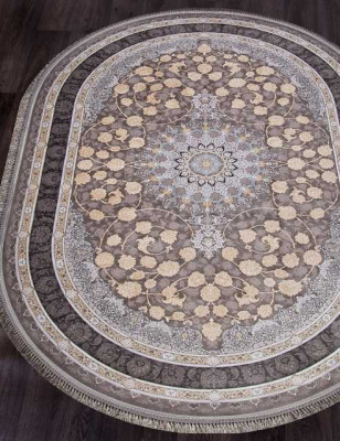 Иранский ковер FARSI 1200 G258-GRAY-OVAL