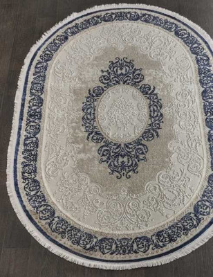 Турецкий ковер MOROCCO-Z-1049-BLUE-OVAL