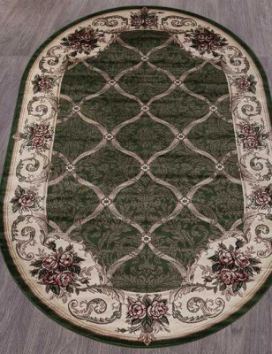 Ковёр COLIZEY-D468-GREEN-OVAL